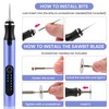 Electric Engraving Pen with 37 Bits, USB Rechargeable Cordless Etching