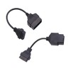 DUNSIHUI 2pcs OBD1 to OBD2 Diagnostic Tool Adapter Connector Cable