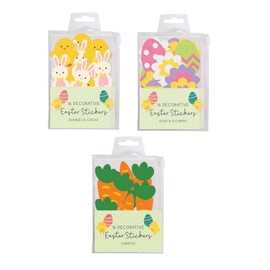 Set of 48 Felt Easter Stickers Large Easter Embellishments Ideal for Card Making Art & Craft Stickers