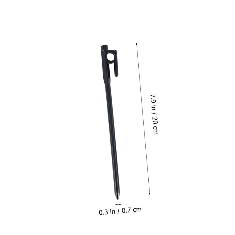 BIUDECO Strong Cast Iron Tent Nails 2pcs Camping Stakes for