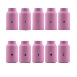 STARTECHWELD Ceramic Gas Lens Cup 54N14#8, Alumina Nozzle 1/2" Fits WP17 WP18 WP26 (10 Pack) 54N14
