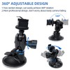 CAMMHD Body Camera Car Suction Cup Holder, Dash Cam Holder