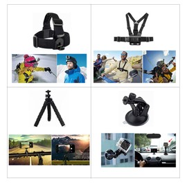 AolKee 20 in 1 Action Camera Accessories Kit Accessories for GoPro Compatible with GoPro Hero 9 8, GoPro Max 7 6 5 4, DJI Osmo Action, Insta 360, AKASO, APEMAN, SJCAM, Campark