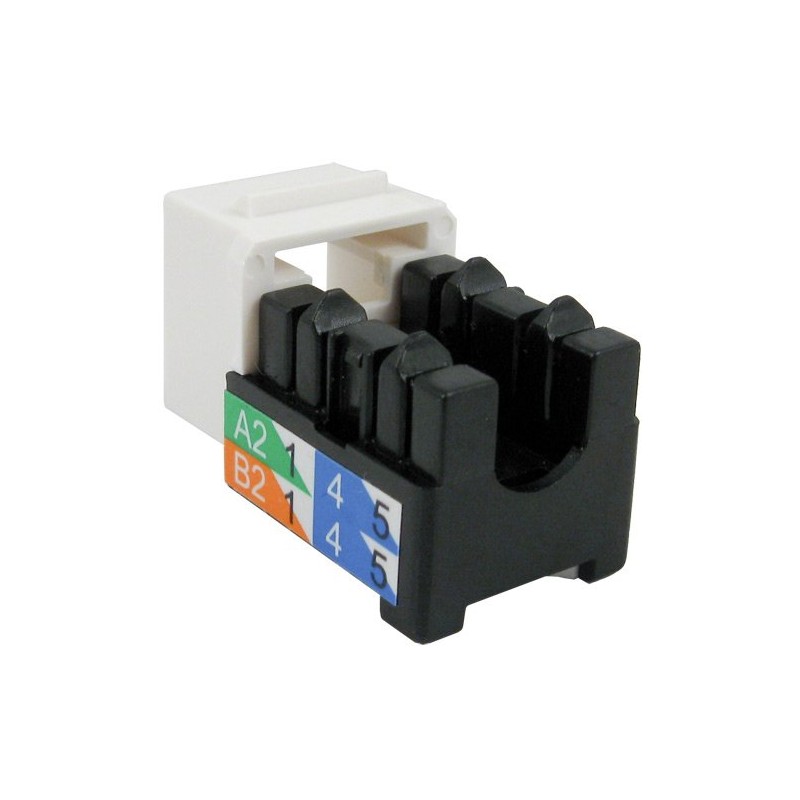 CAT5E RJ45 Keystone Jack, V-Max Series - White Color -