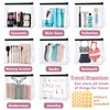60 Pack Mini Clear Makeup Bags with Zipper Small Waterproof