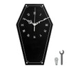 Coffin Wall Clock, Gothic Decor Wall Hanging Clock for Living