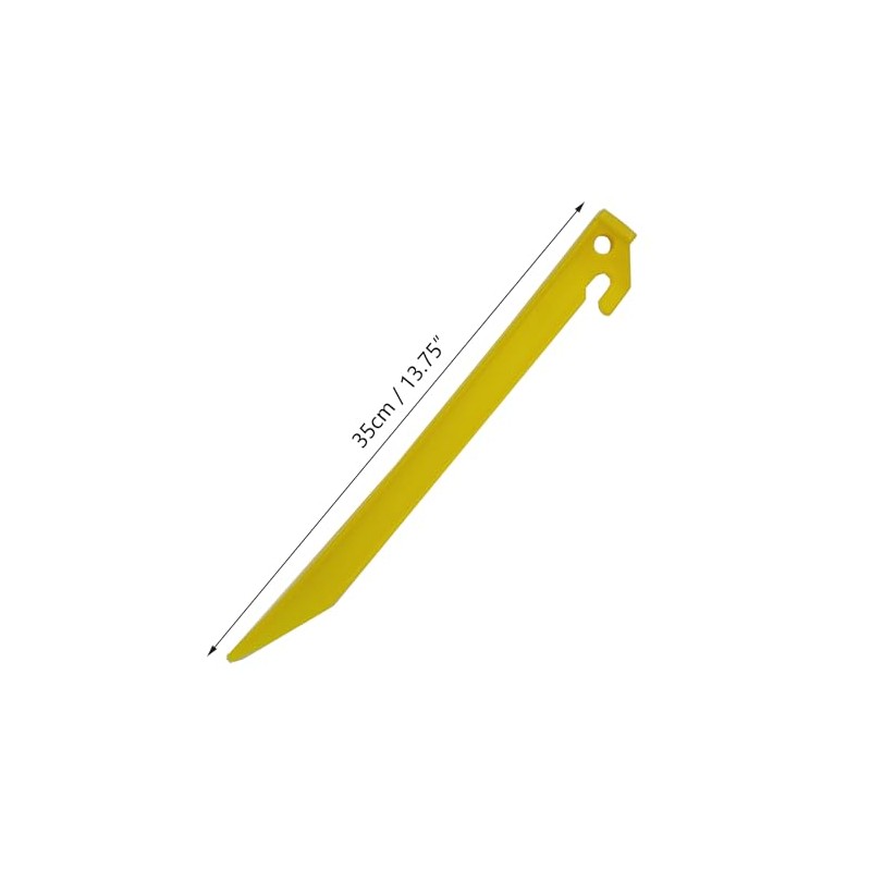 Pack of 18 Extra Long Heavy Duty Plastic Tent Pegs