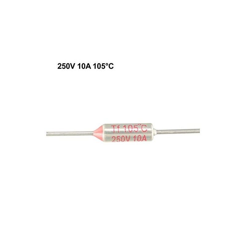 uxcell 250V 10A 105 Celsius Circuit Cut-off Temperature Thermal Fuse