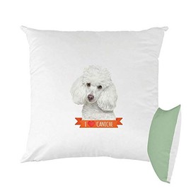 Mygoodprice Printed Poodle Cushion (40cm by 40cm)