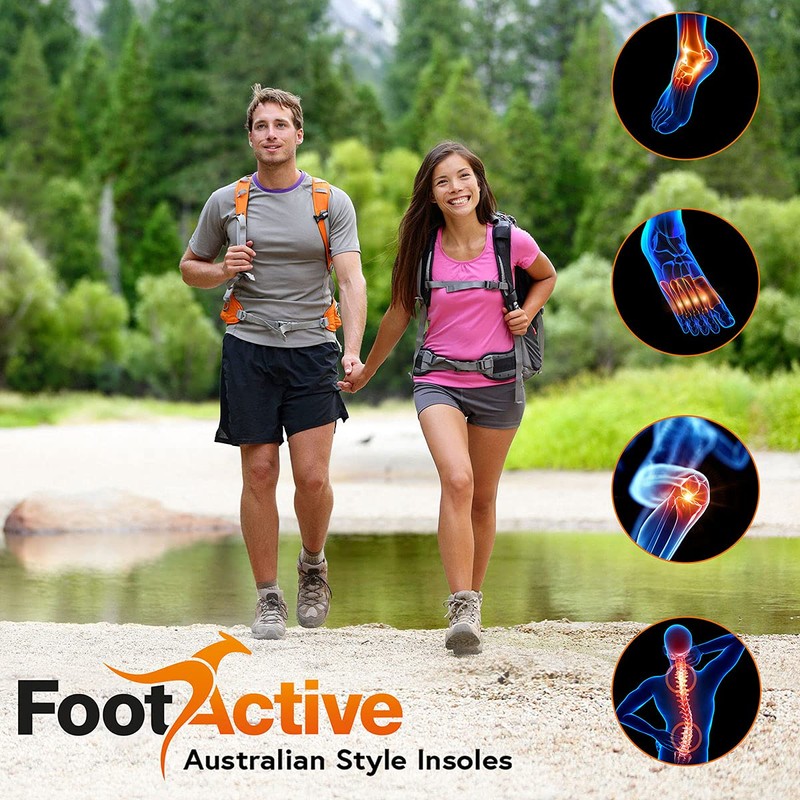 FootActive Outdoor Insoles for Nature & Adventure Lovers Secure hold