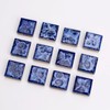 12Pcs Navy Blue Gradient Ceramic piece Refrigerator Magnets Suitable for