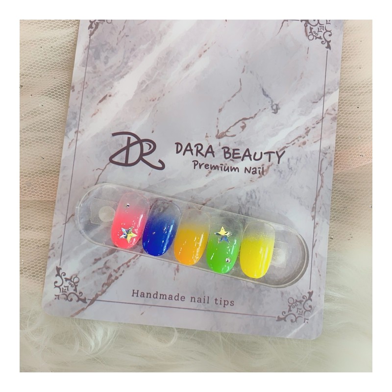 Next day delivery⭐Colorful gradient nails⭐ / 다음날 발송⭐알록달록 그라데이션네일⭐
