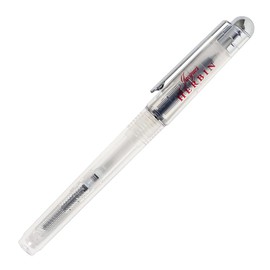 Herbin Rollerball Pen with Converter, Fine Point (0.5mm) with 1 Ink Cartridge (Blue), Uses Fountain Pen Ink, Skeleton Body HERBIN hb-pen08