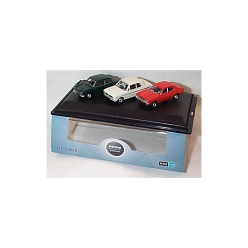 oxford F0RD Cortina 3 Car set Mk1 Mk2 Mk3 Vehicles