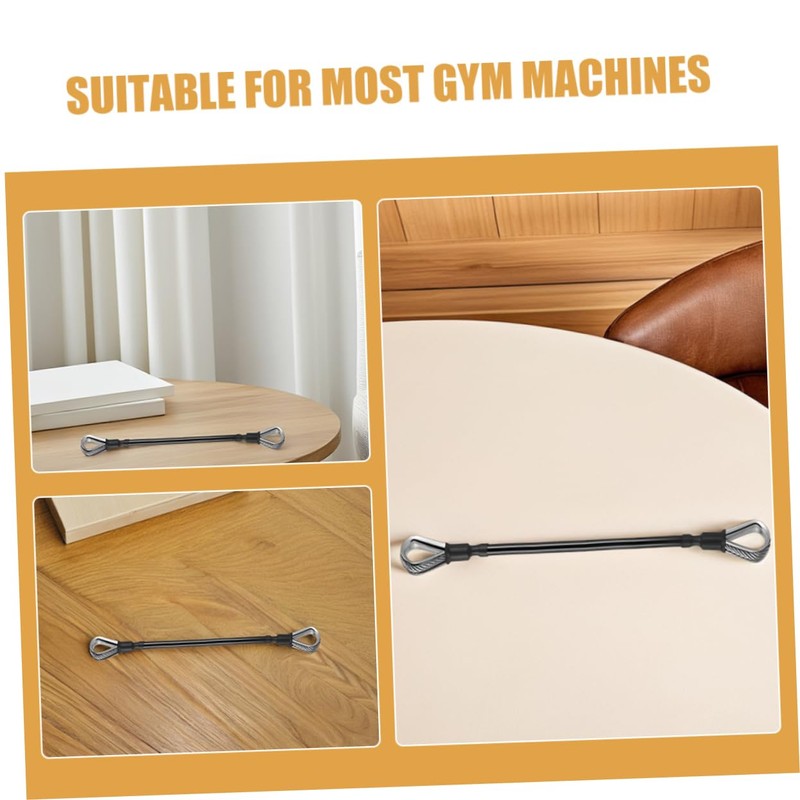 WOONEKY 3pcs Gym Cable Machine Attachments Durable Fitness Equipment Parts