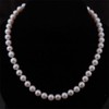 TreasureBay Women's Pearl Necklace Set | 8-9mm White Pearl Necklace,