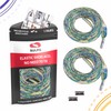 SULPO Elastic rubber laces without ties, flat, with screw closure,