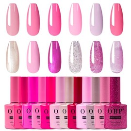 Obp Esmalte de Uñas Gel Semipermanente de 12 Colores Diferentes Gamas para Uñas Kit de Gel Polish Nail (GAMA-13)