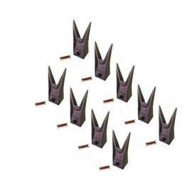 9- Bobcat Stye Mini Excavator/Skid Bucket Teeth w/Pins - 7107321, 6737325WT
