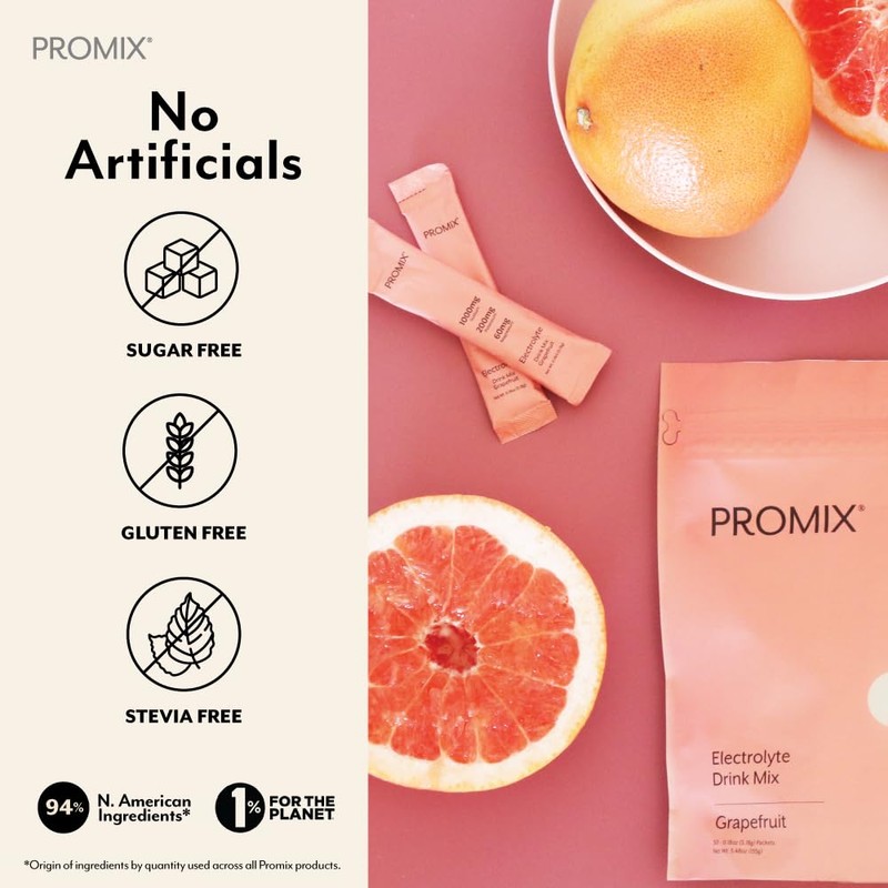 ProMix Nutrition Electrolytes Powder Hydration Packets | Himalayan Pink Salt,