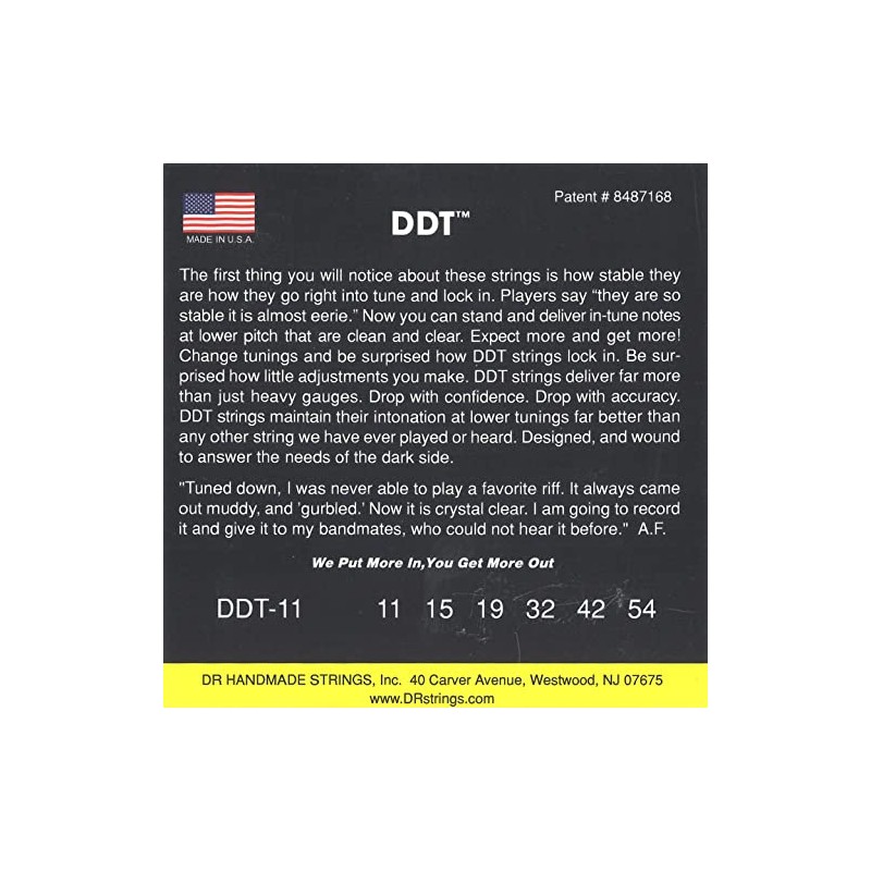 DR Strings DDT - Cuerdas para guitarra eléctrica (DDT-11)