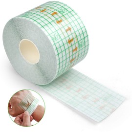 LotFancy Tattoo Aftercare Bandage, 2" x 13 Yards Roll, Waterproof Transparent Film Dressing, Clear Stretch Adhesive Tattoo Wrap, for Second Skin Tattoo Healing Protective Film