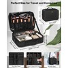 Relavel Travel Makeup Train Case Makeup Cosmetic Case Organizer Portable