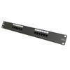 Vertical Cable Cat6 12 Port 19" Horizontal Rackmount 1U Patch
