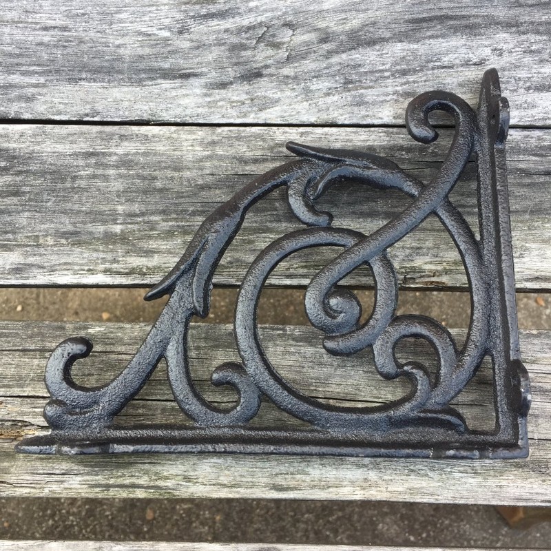 Facaler 4 Pack Heavy Duty Wall Shelf Bracket, Antique Style