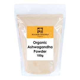 Organic Ashwagandha Powder 100g by Manor Springs Organic