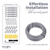 304 Stainless Steel Cable Kit, Btowin VCF 30 M/2 mm