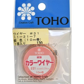Toho Wire # 31 Thickness Approx. 0.29 mm X Length Approximately/10 m Roll Copper 11 – 31 – 7 