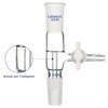 Labasics Glass Adapter, Vacuum Borosilicate Vertical Glass Adapter Removal, Vacuum