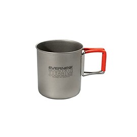 Evernew Lightweight Titanium 400FH Mug 2.1,Sliver