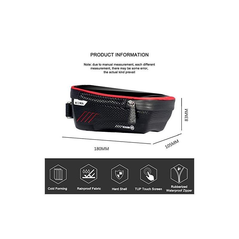 WILD MAN Hard Shell Touch Screen Phone Holder Type Bike