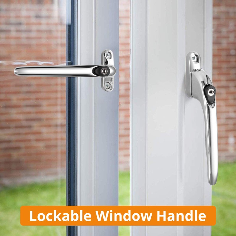 Neoteck Window Handle 2Pcs Inline Window Handle Universal Espag Key