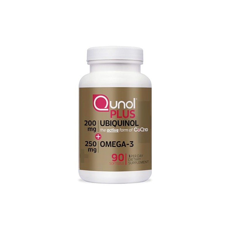 Qunol Plus Ubiquinol Coq10 200mg con Omega 3 250mg |
