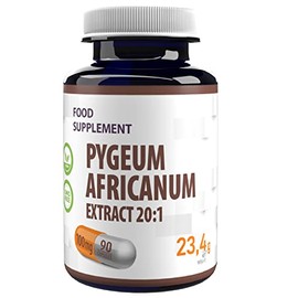 Pygeum Africanum 20000mg Equivalent (100mg of 20:1 Extract) 90 Vegan Capsules, 13% phytosterols, Certificate of Analysis by AGROLAB Germany, High Strength, Gluten and GMO Free