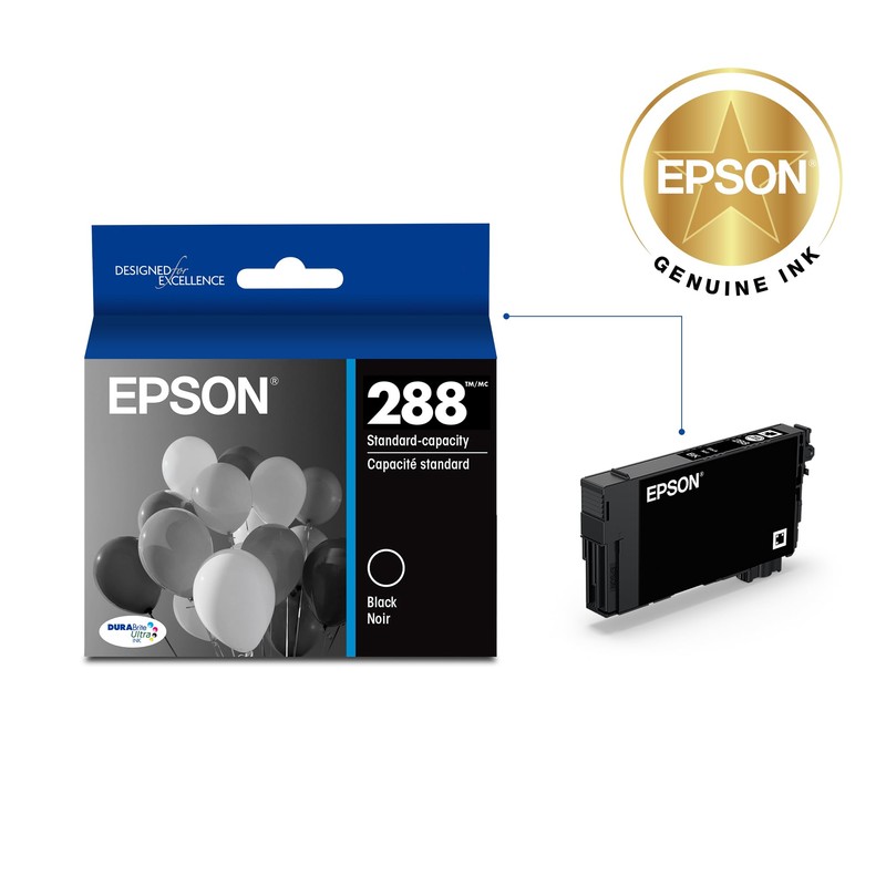 EPSON 288 DURABrite Ultra Ink Standard Capacity Black Cartridge (T288120-S)