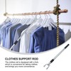 HOLIDYOYO Stainless Steel Adjustable Clothes Reach Pole Telescopic Clothes Drying