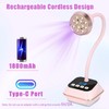 Asimebesty UV Lamp for Gel Nails, Mini UV Lamp Gooseneck