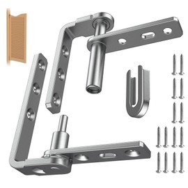 Heavy Duty Cafe Door Hinges,304 Stainless Steel Thick Hinges, Self Closing,for Saloon Door.Louvre Doors.Swinging Doors (MIN, Single Door(1Pack))