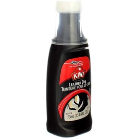 KIWI Leather Dye Restorer | For Shoes, Boots, Furniture, Jacket, Briefcase and More | Black | Includes Sponge Applicator