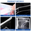 6 pcs Clear Clothes Bag Organizer with Reinforced Handle, Clothes