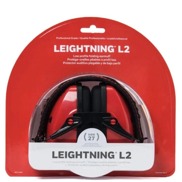 Honeywell Leightning L2 Low Profile Folding Earmuffs Hearing Protection NRR
