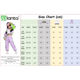 LOLANTA Girls 3 Piece Hip Hop Outfit 80s Retro Tracksuit Color Block Crop Tank Top Zipper Jacket Sweatpants 4-13 Years, Green, 10 - 11 years