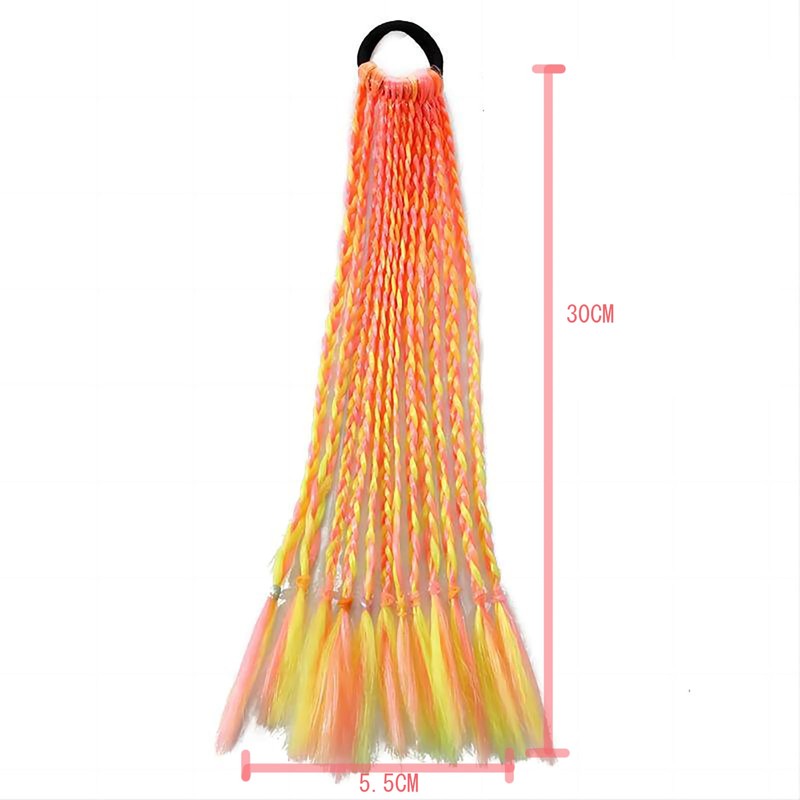 Wig, Extension, Braid, Children, One-touch, Gradation, Ponytail, Wig, Kids, Hair