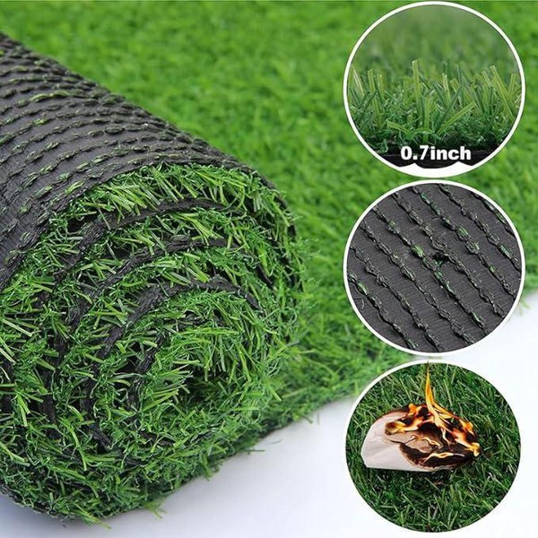 0.7”Artificial turf pet Synthetic Grass Mat - width: 4FT, length: