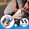 EclipseGuard Pack of 4 Automatic Screw Lock Shoelaces, Laces Without
