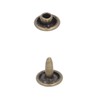 500set Metal Studs Rivets 8mm DIY Iron Double Flat Burr